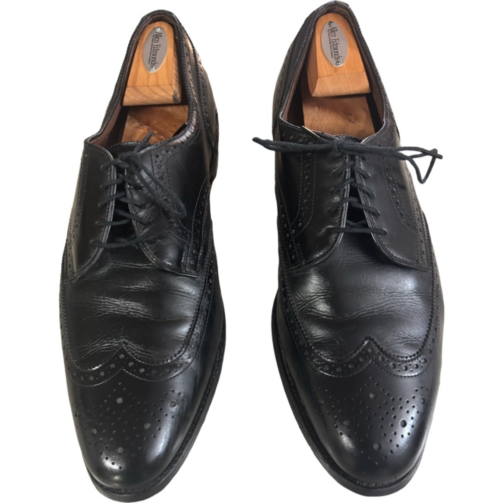 Black ALLEN EDMONDS Concord Wingtip Brogue Oxford Shoes 13 D USA Made